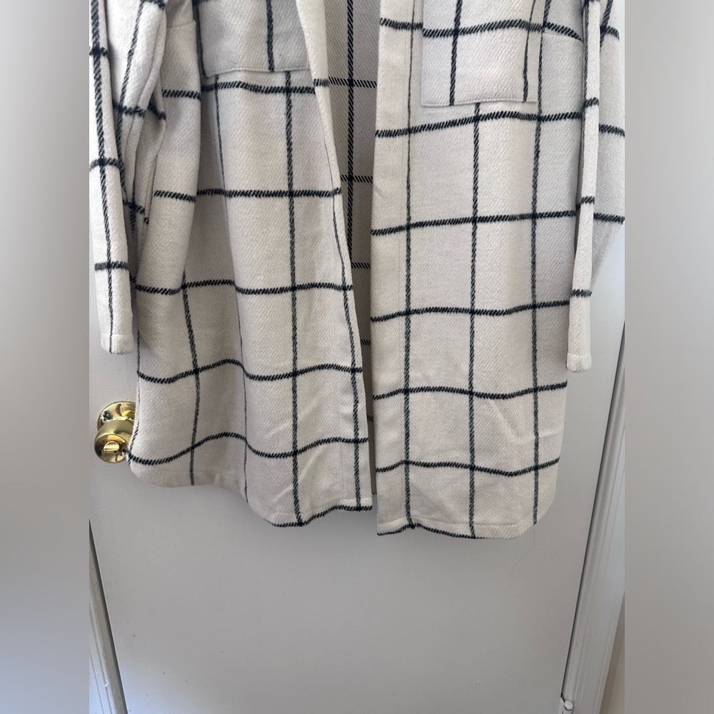 Melloday plaid long line shacket size2X - Picture 8 of 13